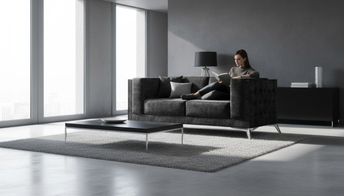 Sohva 2-paikkainen kangassohva tekstiili kaksipaikkainen design moderni istuinpatja sohvat