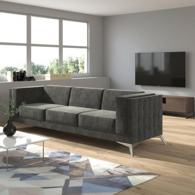 Designsofa 3-paikkainen Chesterfield-tyyppinen istuinsova Designsofa Kolmen hengen uusi sohva