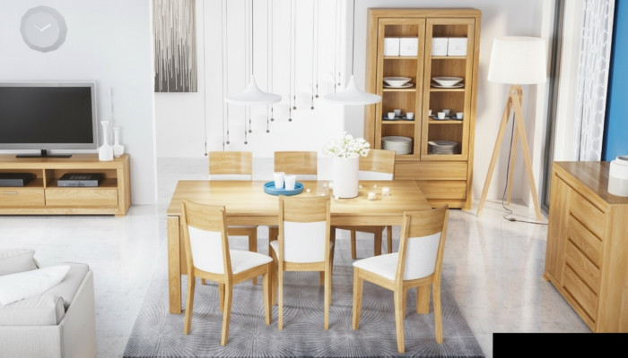 Ruokapöytä Puu Pöydät Olohuone Ruokailuhuone Pöytä Massiivipuu 200x90cm Ruokapöydät Massiivi