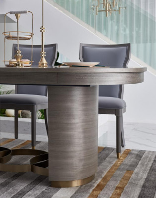 Luxus Design -tuoli Aitoa Italian tyyliä Huonekalut Yksittäinen istuin Puinen nojatuoli