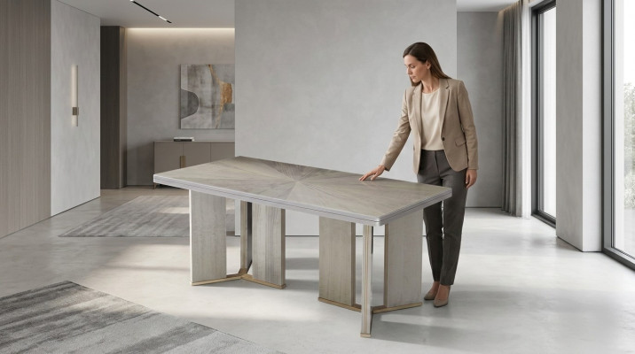 Luxus Pöytäsuunnittelu Ruokailuhuone 200x100cm Ruokapöydät Puu Huonekalut Suunnittelija