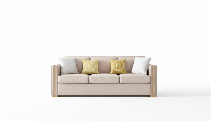 Dreisitzer-sohva Tyyny Design-sofa Deko Moderni 3-paikkainen sohu Huonekalut