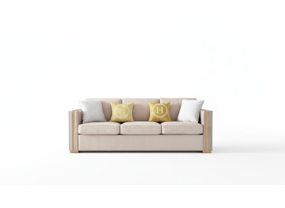 Dreisitzer-sohva Tyyny Design-sofa Deko Moderni 3-paikkainen sohu Huonekalut