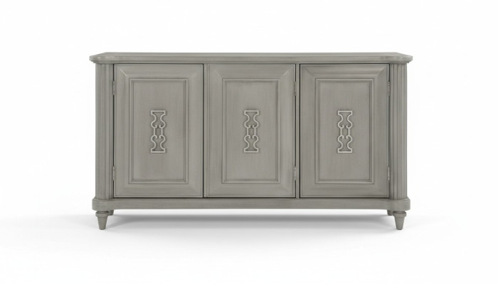 Kommode Tarjoilupöytä Konsoli Puu Kaappi Vaatekaappi Sideboard Design Huonekalut Harmaa Uusi