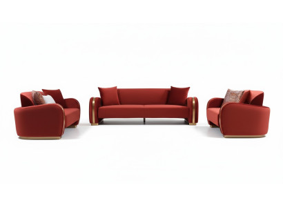 Sohvaryhmä 321 Istuinjoukko Designsohva Sohva Ryhmä Luxus Tyynyvarustus Uusi