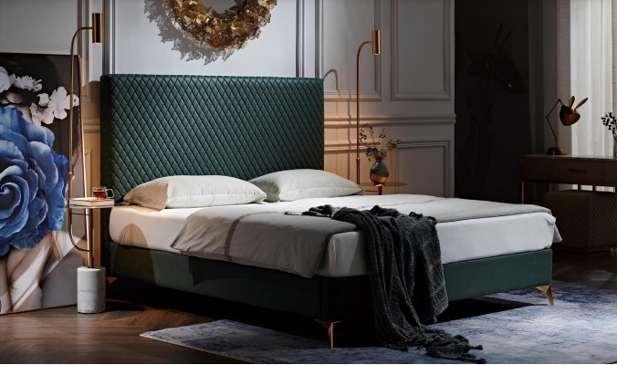 Bett Polster Design Luksus Kaksoisvuodet Avio Nukkumis Huone Nahka Hotellivuode Uusi