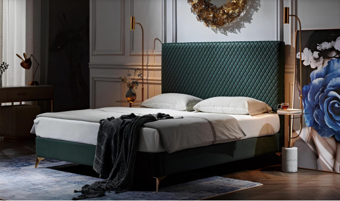 Bett Polster Design Luksus Kaksoisvuodet Avio Nukkumis Huone Nahka Hotellivuode Uusi