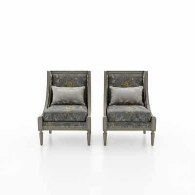 Sessel Luxus Pehmuste Designer Tekstiili 1 Istuin Pehmuste Istuin Yksiistuin Huonekalut uusi