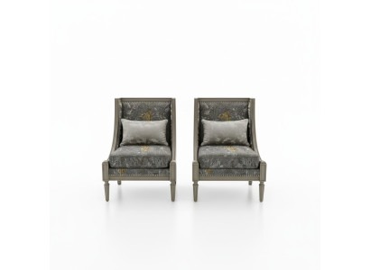 Sessel Luxus Pehmuste Designer Tekstiili 1 Istuin Pehmuste Istuin Yksiistuin Huonekalut uusi