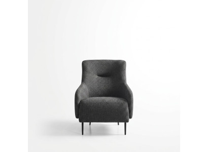 Sessel-korvatuoli Modern kangas Olohuone Polyester Harmaa Design Istuin Uusi