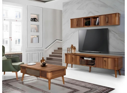 tv-taso ja puutyylinen moderni hylly olohuonekalut kaappi uusi moderni tv-taso uusi
