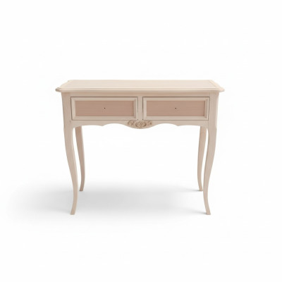 Laadukas konsolipöytä Luksuspuu Makuuhuone Klassinen beige konsolipöytä