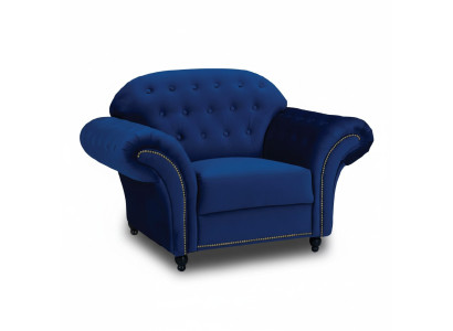 Sininen Chesterfield -nojatuoli Yksittäinen sohva Sininen nojatuoli Huonekalut