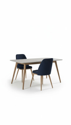 Sininen ruokailutuoli Luxus Modernit keittiömöbelit Designer Puumöbelit