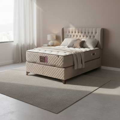 Bett Chesterfield makuuhuoneen sängyt tekstiili 180x200 cm sisältäen patjan