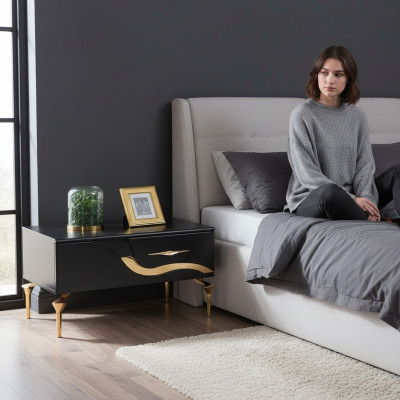 Yöpöytä Sivupöytä Yökonsole Design Makuuhuone Pöytä Yöpöydät Uusi