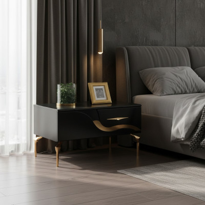 Yöpöytä Sivupöytä Yökonsole Design Makuuhuone Pöytä Yöpöydät Uusi