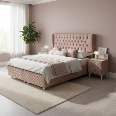 Betten Hotellisänky 160x200 cm, sisältää patjan, sänkyrunko, design pehmeä sänky