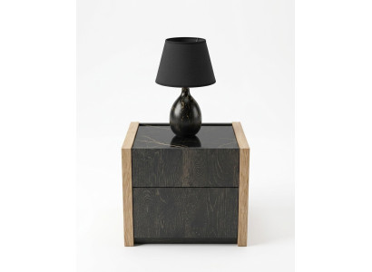 Yöpöytä Beige Makuuhuone Tyylikäs Design Luksus Puu Puu Yöpöydät