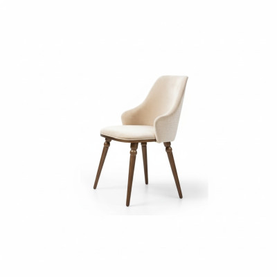 Luxusnoja Modernit tuolit Nojatuoli Pehmuste Metalliset Puuvilla Tekstiili Uusi Beige