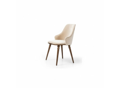 Luxusnoja Modernit tuolit Nojatuoli Pehmuste Metalliset Puuvilla Tekstiili Uusi Beige