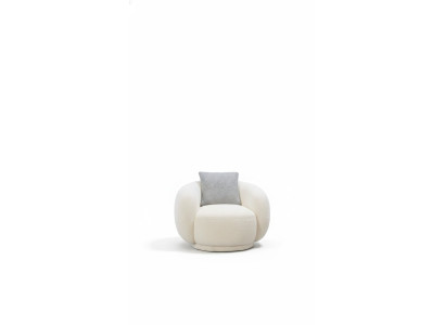 Moderni pyöreä nojatuoli beige Lounge-huonekalujen klubi sisustusdesign nojatuoli