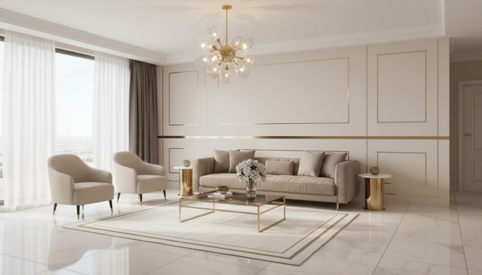 Sofagarnituuri Sofa Luxus Nojatuoli 3+1-paikkainen sohvapöytä Sivupöytä Sarja 4-osainen