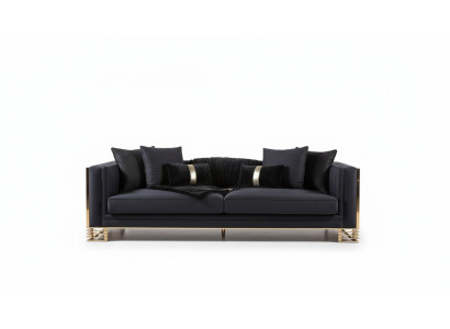 Sofagarnituuri Sofa Luxus Nojatuoli 3+1-paikkainen sohvapöytä Sivupöytä Sarja 4-osainen