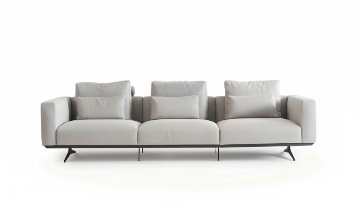 Olohuoneen design-sohvasti 4-istuttava sohvakalusto valkoinen pehmustesohva uusi