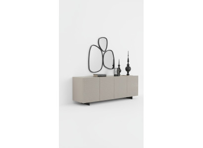 Olohuoneen peili ja tarjoilukaappi, hienostunut design, luksus 2-osainen uusi beige