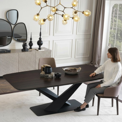 Ruokailuryhmä puusta pöytä ja tuolit uusi 4x design 5-osainen