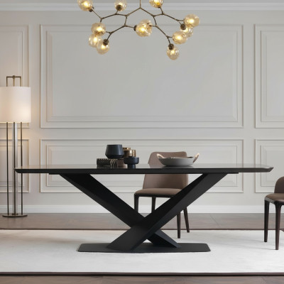 Luxus ruokapöydän design pöytä ruokailuhuoneen pöydät metalli design huonekalut uusi