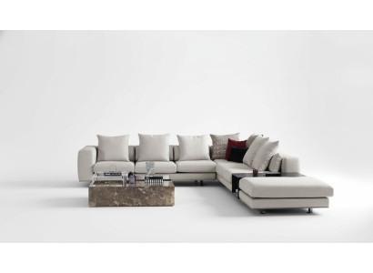 Asumismaisema Kulmasohva Sofa L-muotoinen sova Istuintekstiili Tyyny Design