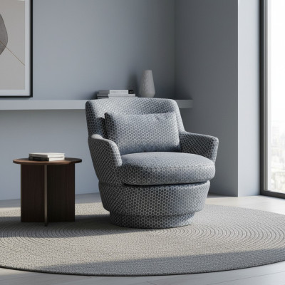 Luxus-nojatuoli Design-huonekalu Puu tekstiilillä Yksittäinensohva Lounge Club