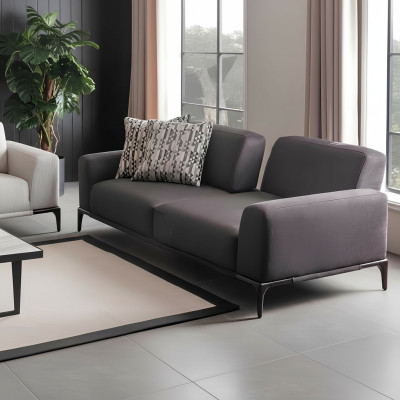 3-paikkainen sofa ruskea sohvat tyyli luksus olohuone moderni muotoilu pehmuste