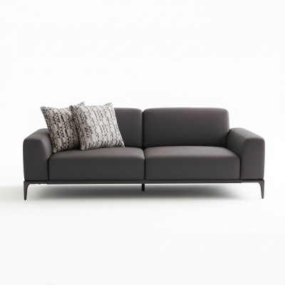 3-paikkainen sofa ruskea sohvat tyyli luksus olohuone moderni muotoilu pehmuste