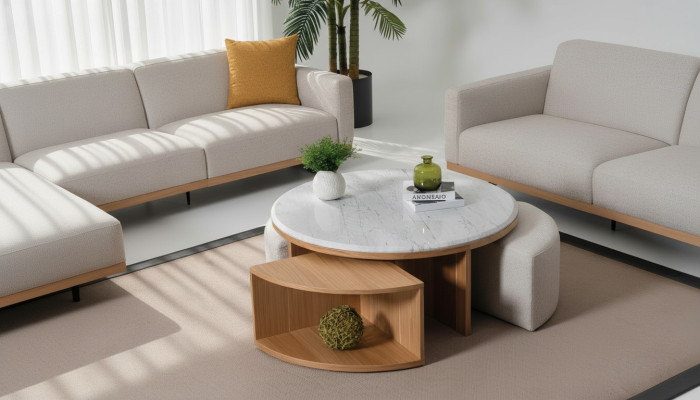 Olohuone sohvapöytä pöytä design huonekalu luksus sisustus moderni