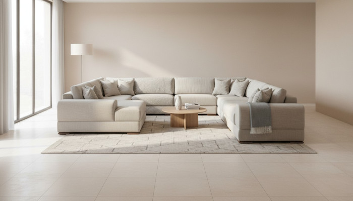 Sofa Couch Design Luxus Wohnzimmer Ecksofa Möbel U Form Wohnlandschaft