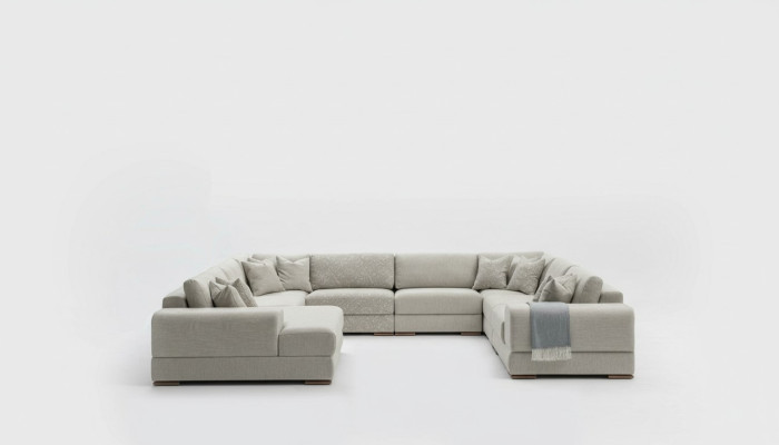Sofa Couch Design Luxus Wohnzimmer Ecksofa Möbel U Form Wohnlandschaft