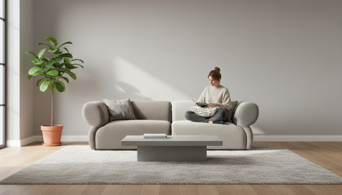 Sohva Luxus 3-paikkainen harmaa nojatuoli olohuoneen kolmipaikkainen sohva 250 cm
