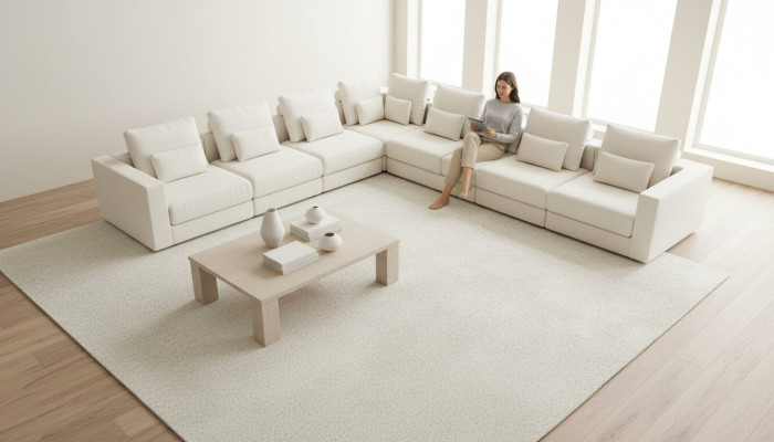 Ecksofa L-muotoinen Luxus-sohva Kulmasohva Olohuoneen sohva Pehmustettu sohva