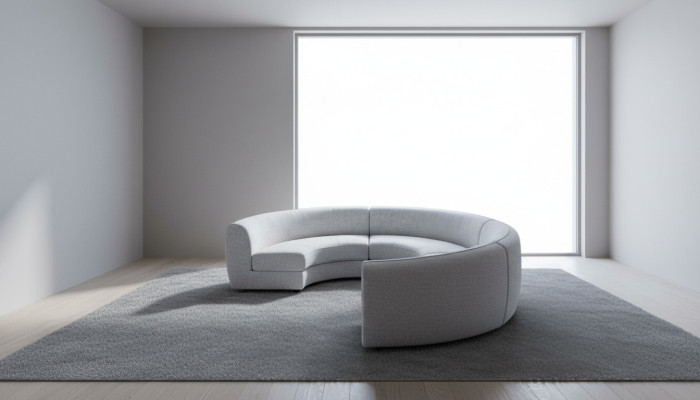 Rundes U-muoto soiva Luxury Design olohuone soiva Rentoutus Garnituuri