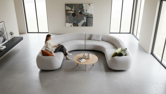 Luxus Kulmasohva U-muotoinen sohua Olohuoneen nojatuoli Moderni Design Huonekalut