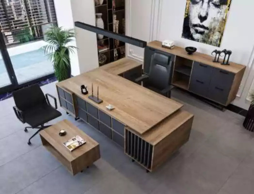 Moderni designermöbeli-sarja toimiston johtajanhuoneeseen, 3 elementtiä