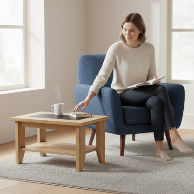 Brauner sohvapöytä Designer puu huonekalut olohuone Designer työpöytä
