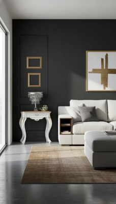 Yöpöytä Luxuriöse valkoiset makuuhuonekalut eksklusiivinen design