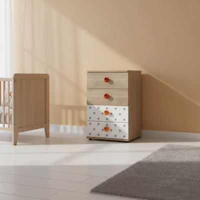 Lastenhuonekalut Lipasto Tähti Kaappi Puu Lipastot Sideboard Design Valkoinen