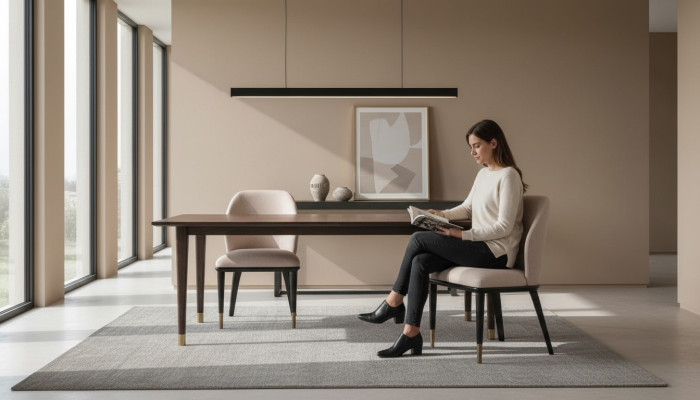 Luxus ruokailuhuoneen tuolit Keittiötuolit Modern Design tuolit Nojatuolit Beige Uusi