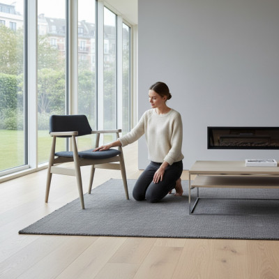 Küchenstühle Esszimmerstühle Holzstühle Set 2tlg Grau Polsterstühle