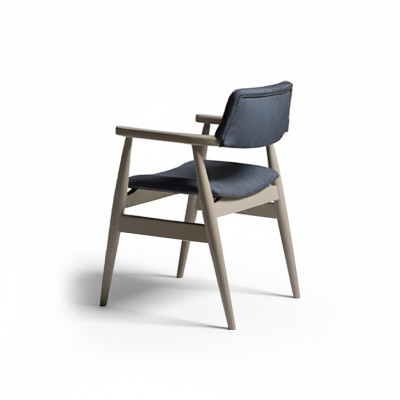 Küchenstühle Esszimmerstühle Holzstühle Set 2tlg Grau Polsterstühle
